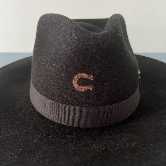Charlie 1 Horse Highway Wool Black Felt Western Fashion Hat - Picture 9 of 10